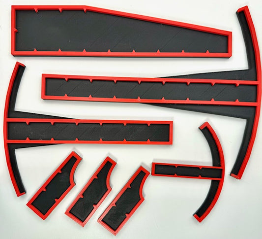 Measurement Gauge Bundle for Warhammer 40k/Age of Sigmar - Deep Strike Arcs 9" and 7", Multi-Gauge, and Rulers Set