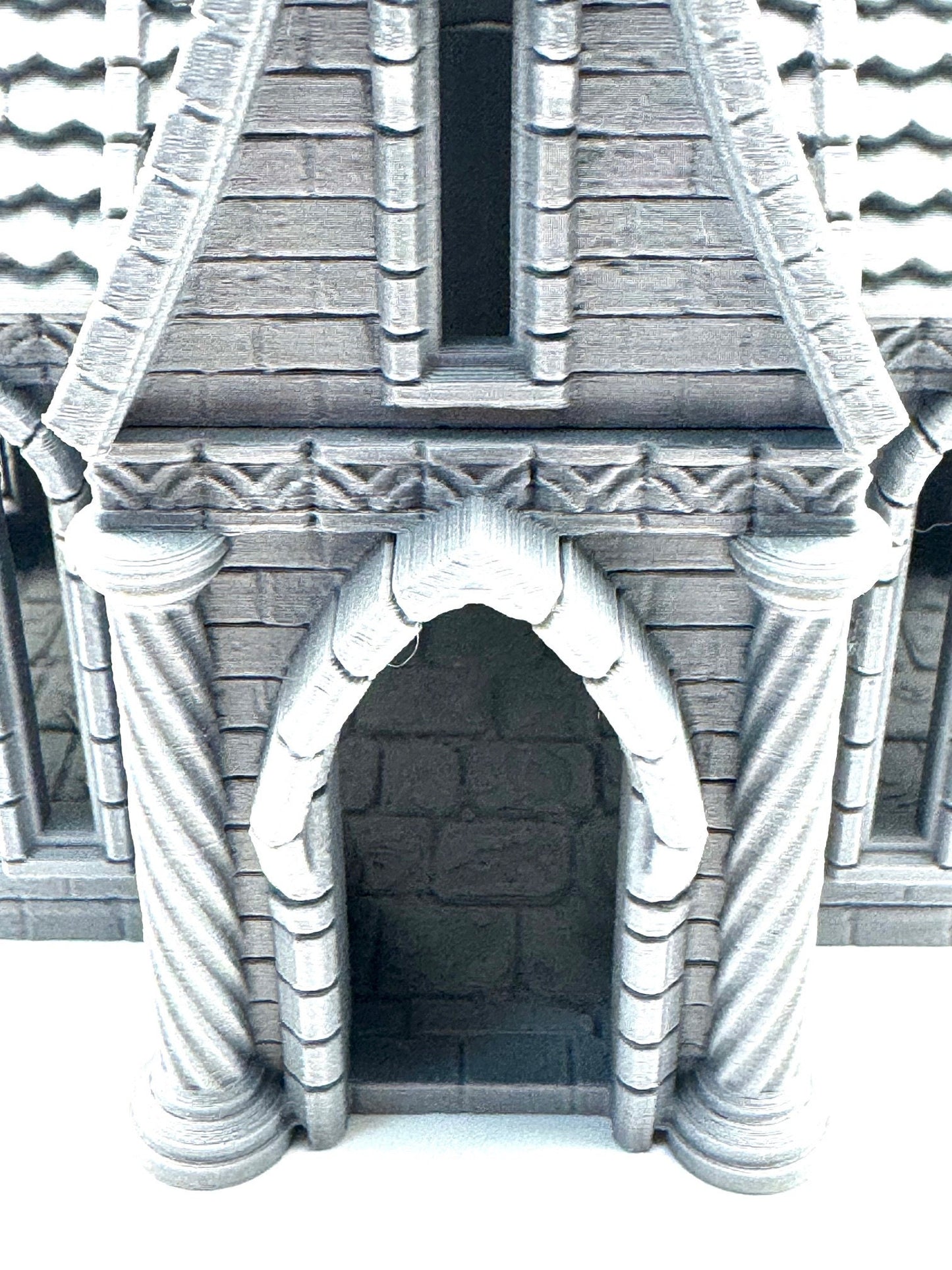 Terrain - Silver Elven Haven, Scenery for Warhammer & D&D, Immersive Tabletop Landscape - Elven House 1