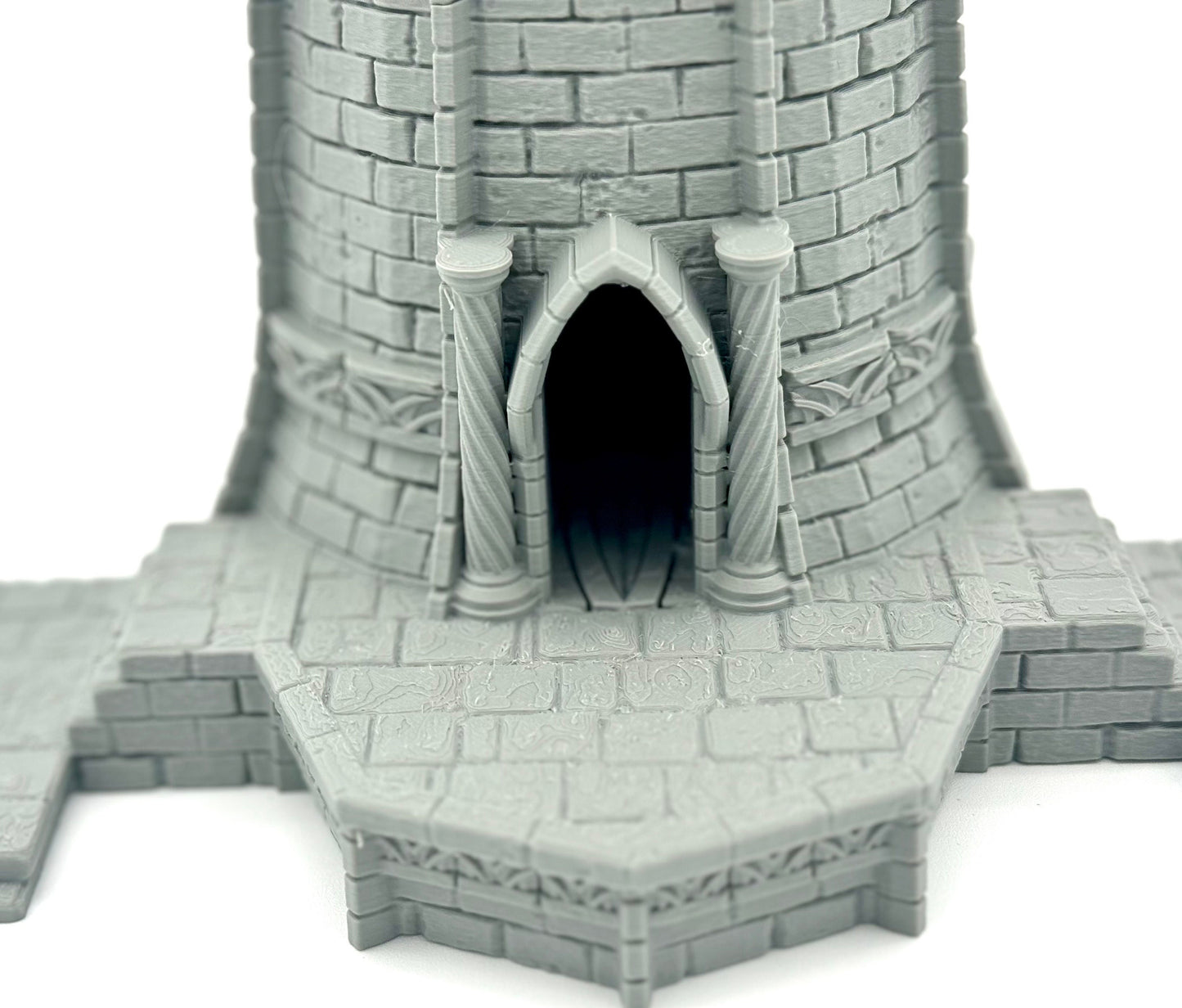 High Quality 3D Printed Elven Tower Mage Terrain for RPG Tabletop, Silver Haven Wizard Tower by Dark Realms Forge