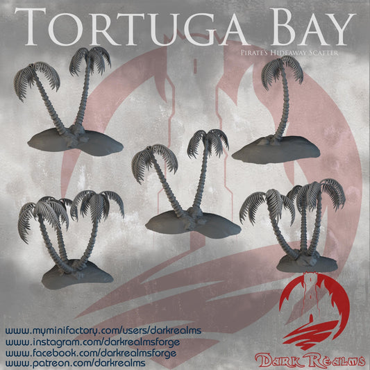 Scatter Islands Terrain - Tortuga Bay Terrain For Tabletop RPGS, D&D and Pathfinder | Dark Realms Forge | 15mm, 28mm, 32mm