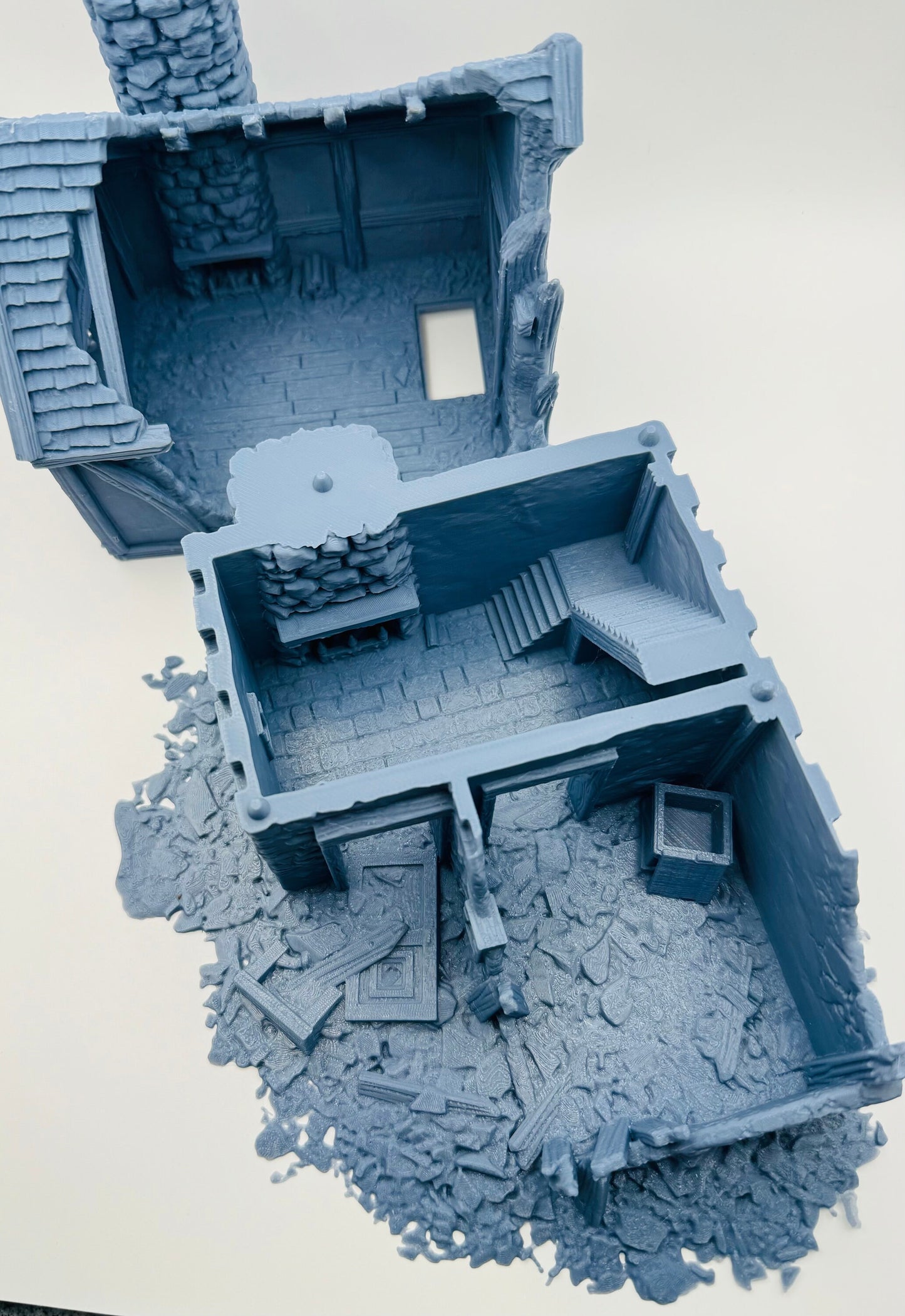 3D Printed Fantasy House Ruins - Warhammer & D&D Scenery, Briarwood House Ruins 4