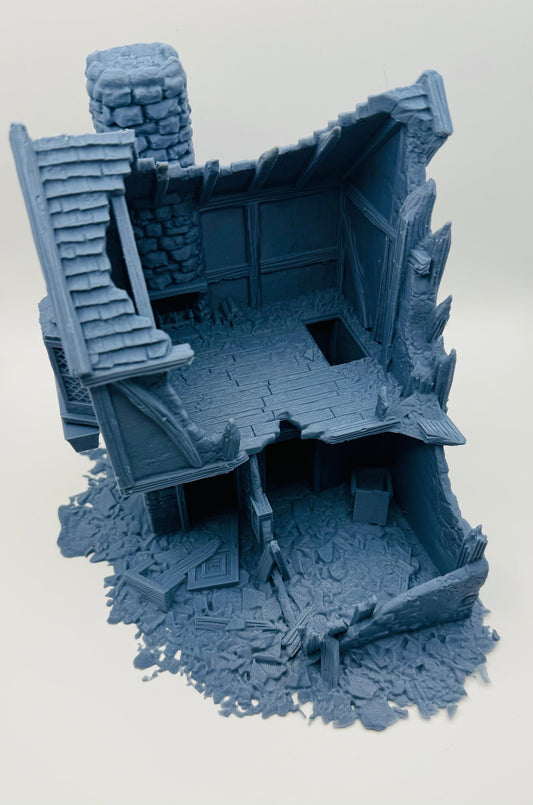 3D Printed Fantasy House Ruins - Warhammer & D&D Scenery, Briarwood House Ruins 4