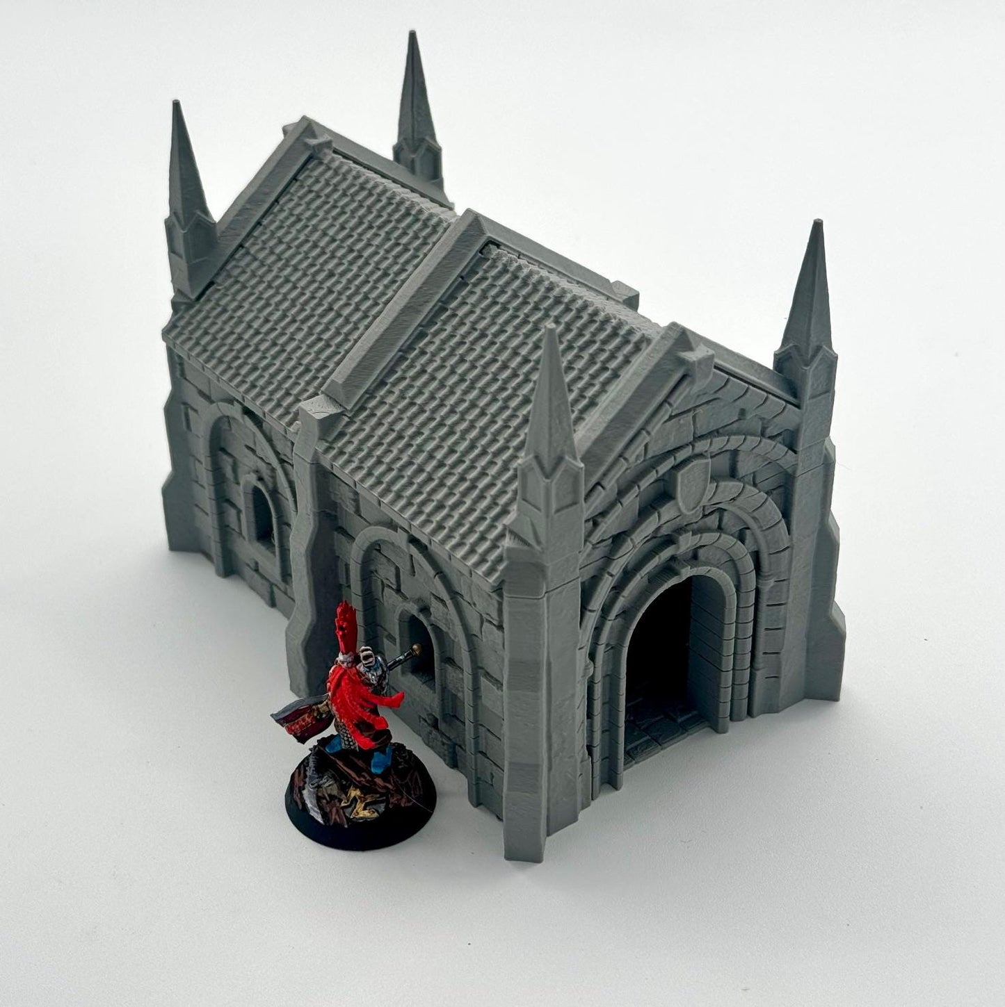 Gothic Mausoleum – Individual & Complete Set – Super detailed 0.12mm 3D Printed Tabletop Terrain (15mm, 28mm, 32mm), by Dark Realms Forge