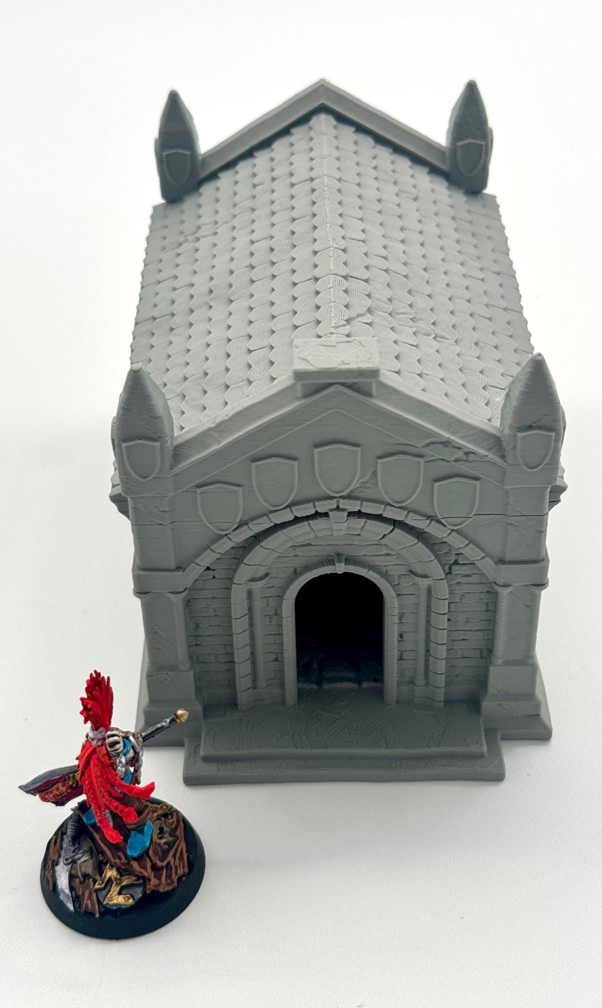 Gothic Mausoleum – Individual & Complete Set – Super detailed 0.12mm 3D Printed Tabletop Terrain (15mm, 28mm, 32mm), by Dark Realms Forge