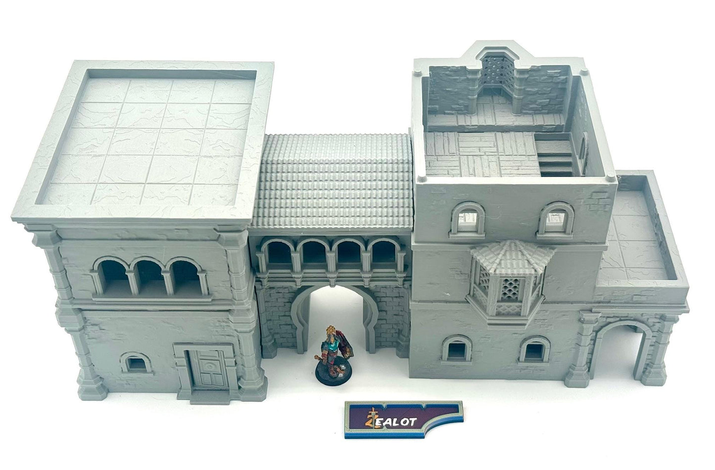 City of Corsairs Town Building Fantasy Terrain by Dark Realms Forge 3D Printed Scenery 32mm Tabletop Gaming, also available in 15mm and 28mm