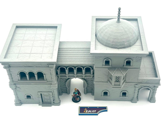 City of Corsairs Town Building Fantasy Terrain by Dark Realms Forge 3D Printed Scenery 32mm Tabletop Gaming, also available in 15mm and 28mm