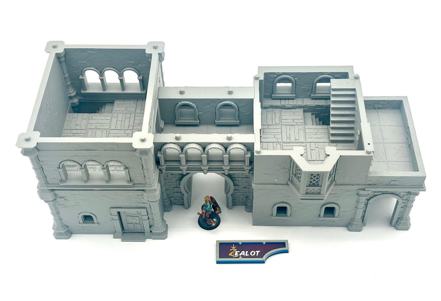 City of Corsairs Town Building Fantasy Terrain by Dark Realms Forge 3D Printed Scenery 32mm Tabletop Gaming, also available in 15mm and 28mm